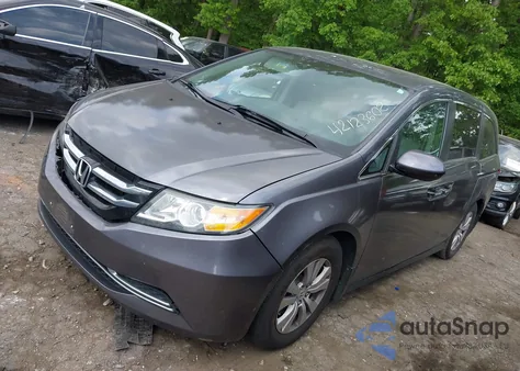 2014 Honda Odyssey Ex-L из США, поврежденный, VIN 5FNRL5H66EB027863
